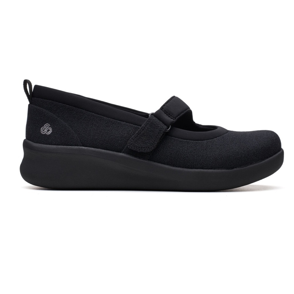 🖤Cloudsteppers by Clarks🖤Black Slip-On Shoes, size 10 M